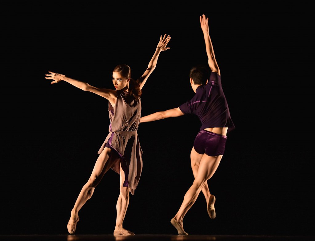 Jung and partner Ha dance a contemporary piece