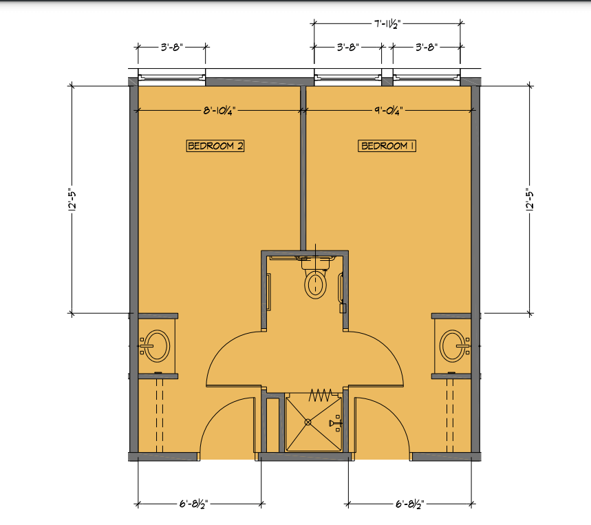 suite floor plan (may vary)